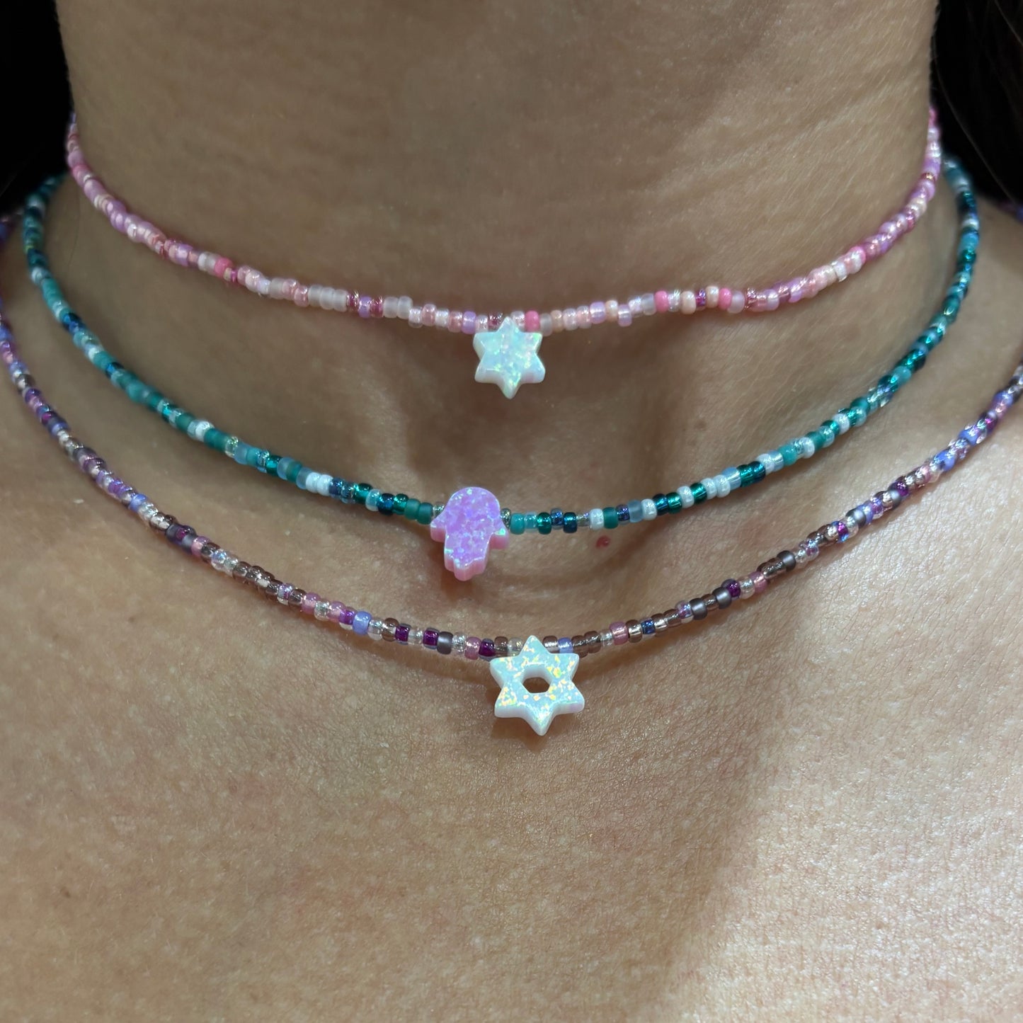 Hamsah Beaded Necklace