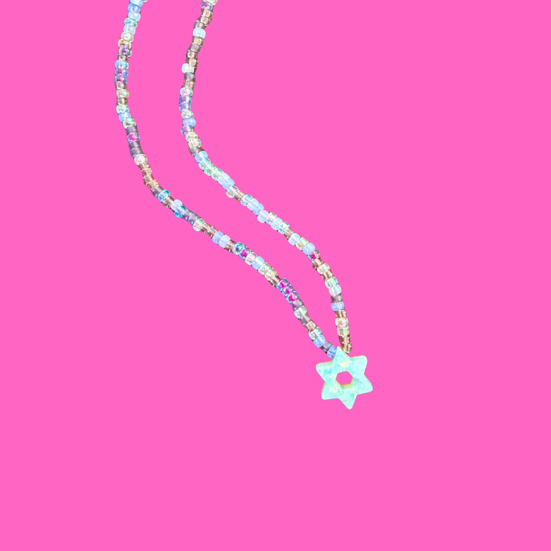 Star of David Beaded Necklace